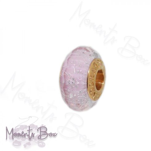 Pandora Rose Fazettált rózsaszín muránói üveg charm 781650