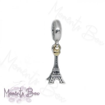 Pandora Eiffel Szeretem Párizst függő charm 14K arannyal