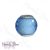 Pandora Kék apró fazettált szintetikus kék kvarc charm