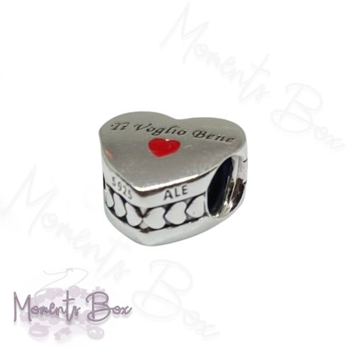 Pandora Ti Voglio Bene szív charm