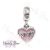 Pandora Anya feliratú szív alakú függő charm 798887C01